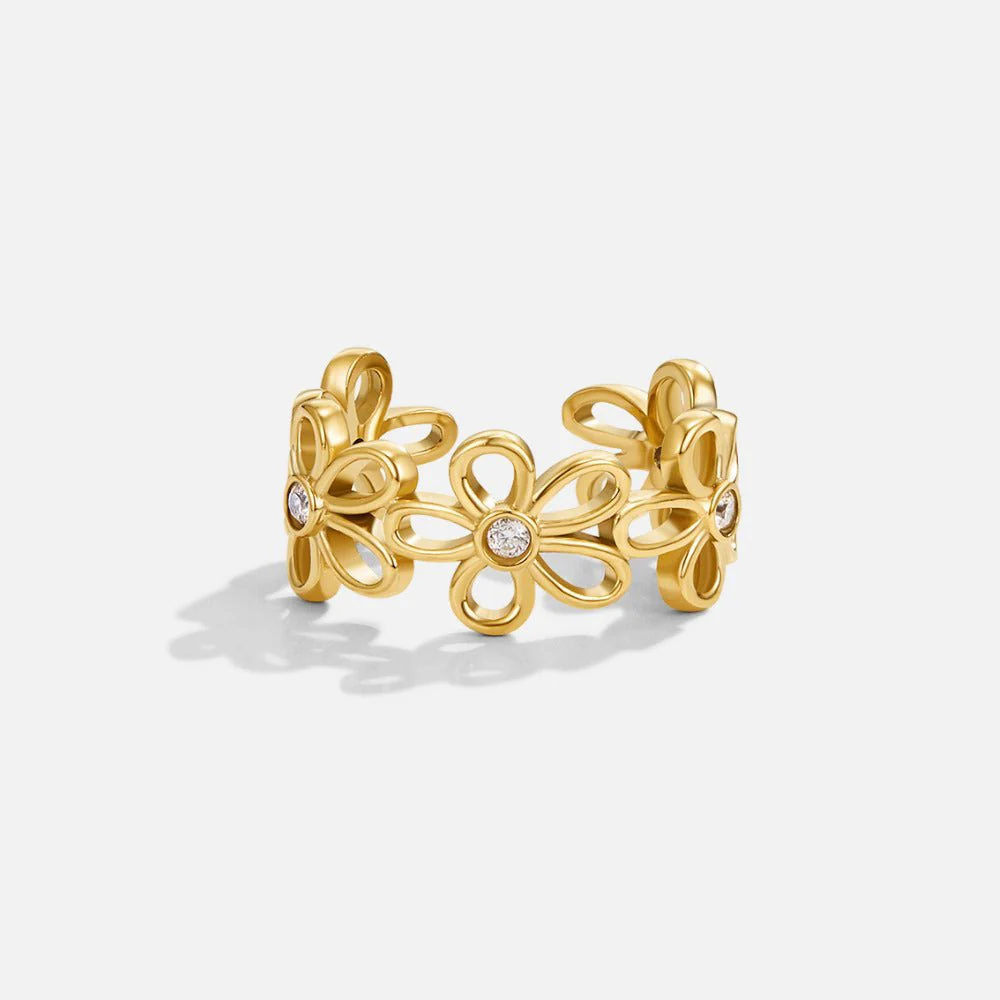 Goldener Stapelring „Sahara“ - Image 3