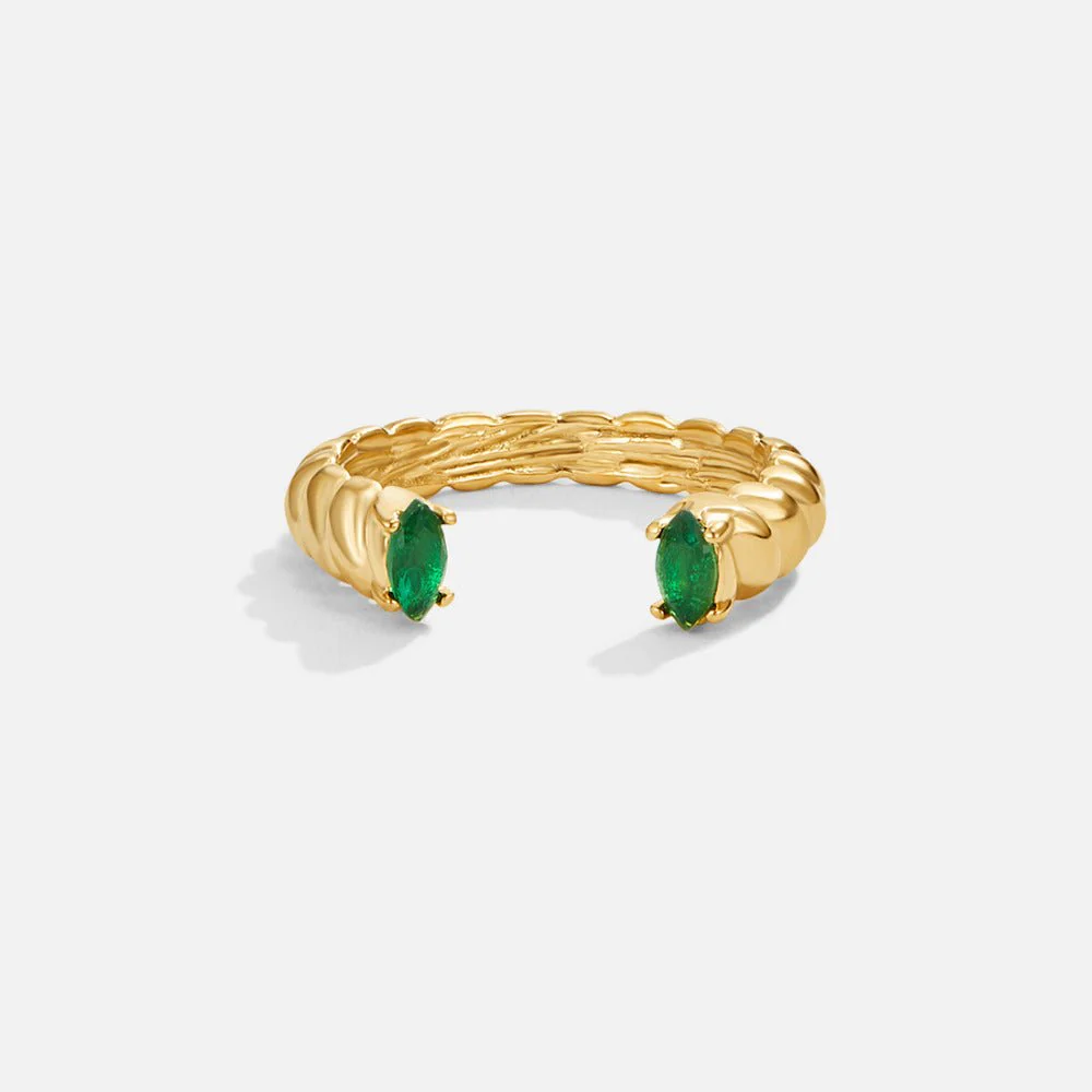 Goldener Stapelring „Sahara“ - Image 3
