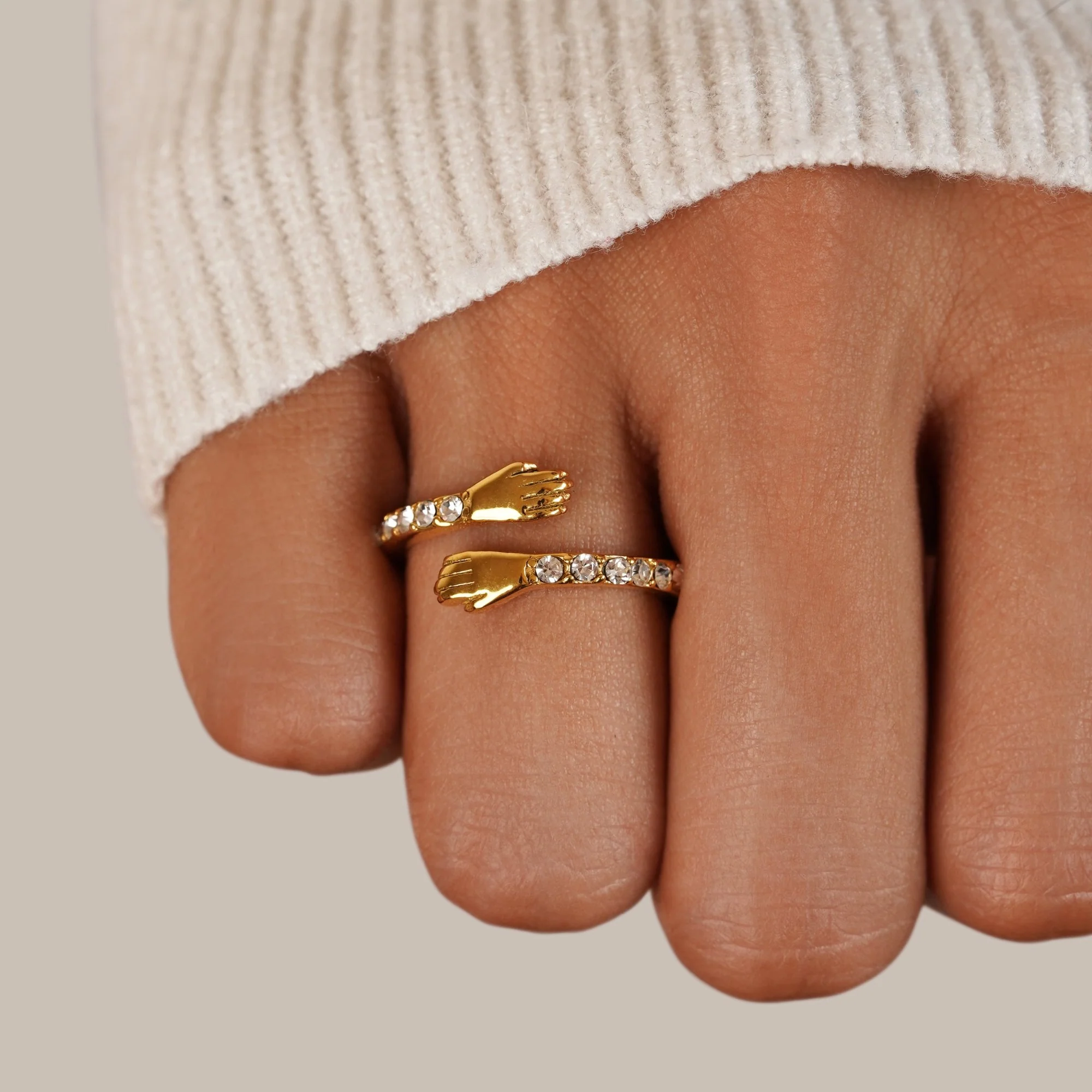 18K Goldring „Hug Me Forever“ - Image 2
