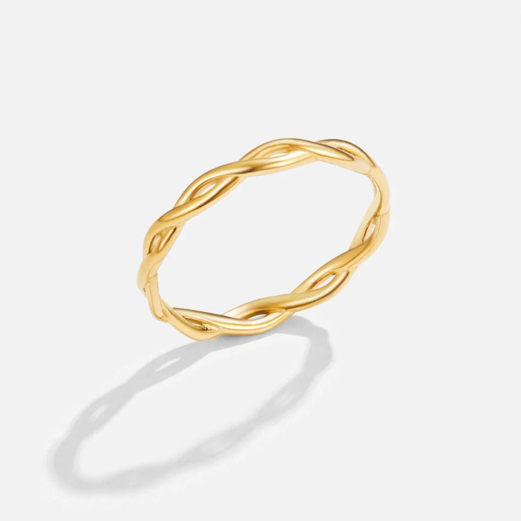 18K Goldring mit Twist-Design „Infinity“  - Image 3