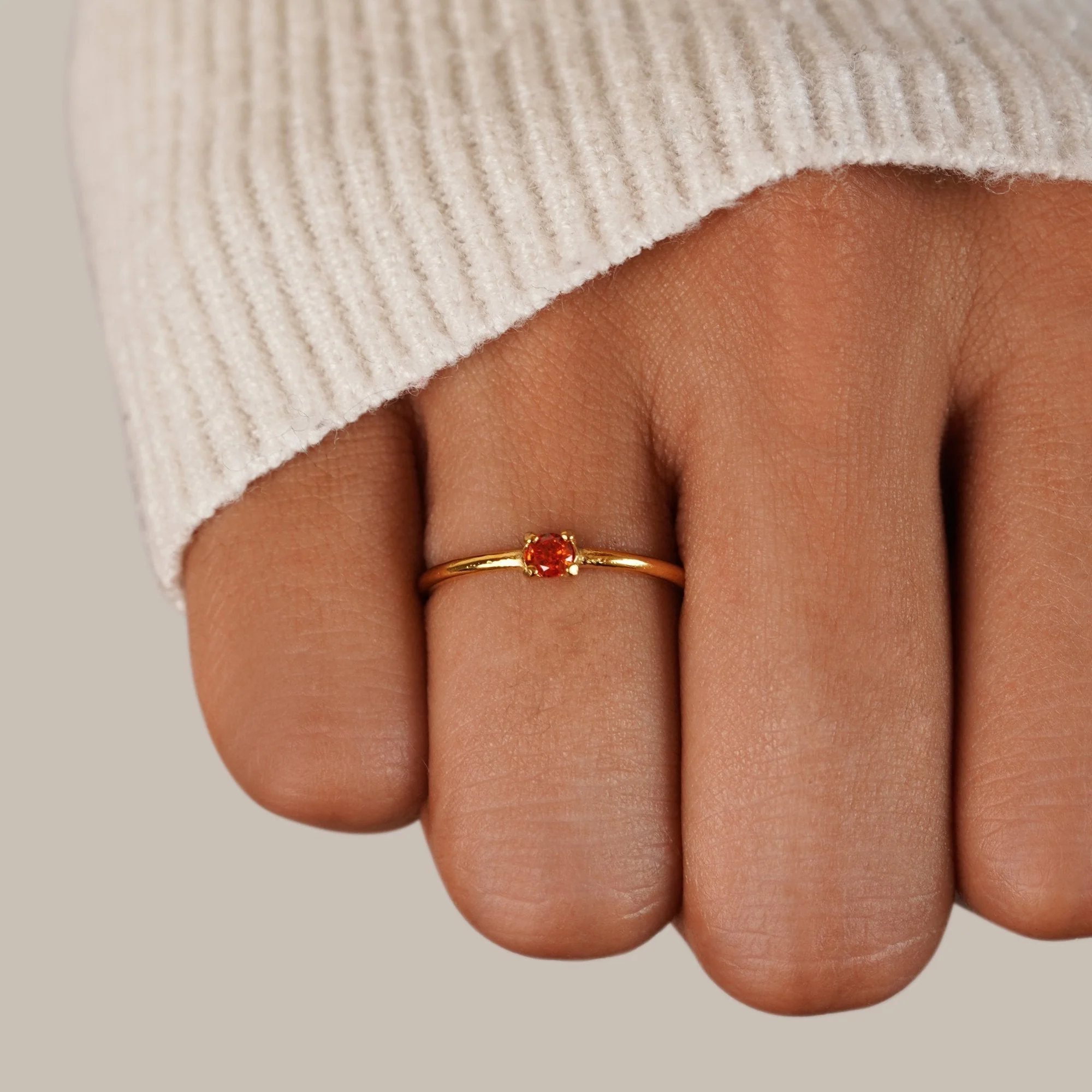 18K Gold Geburtsstein-Ring Juli - Image 2