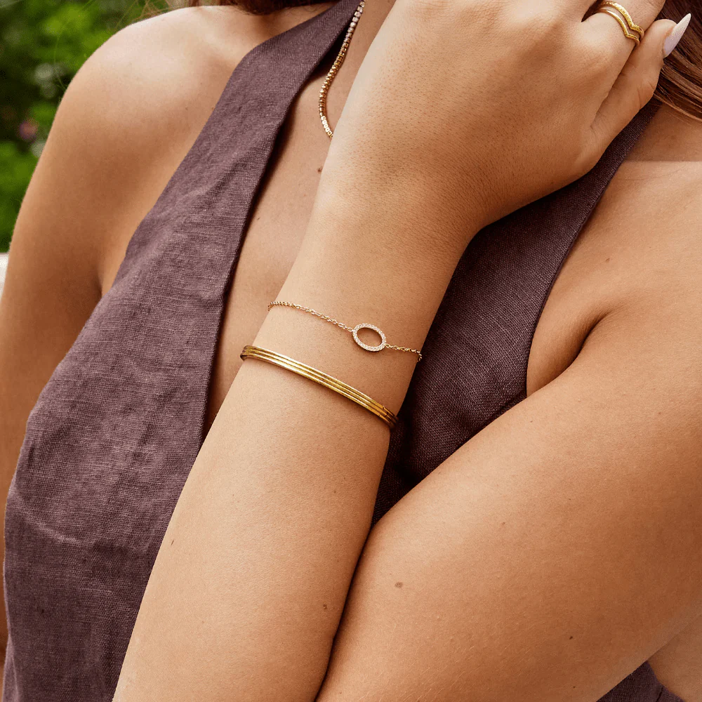 Kristallarmband mit runden Steinen „Kaia“  - Image 2