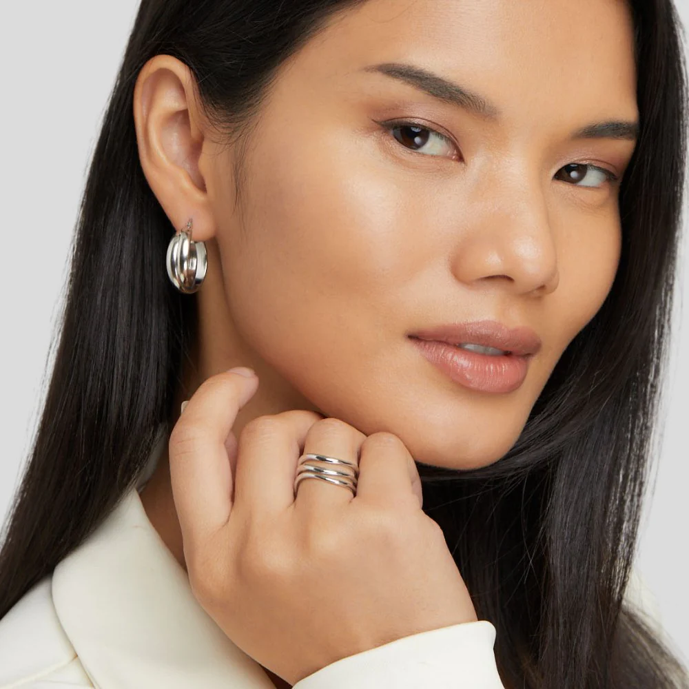 Silberner Layer-Ring „Kiya“ - Image 3