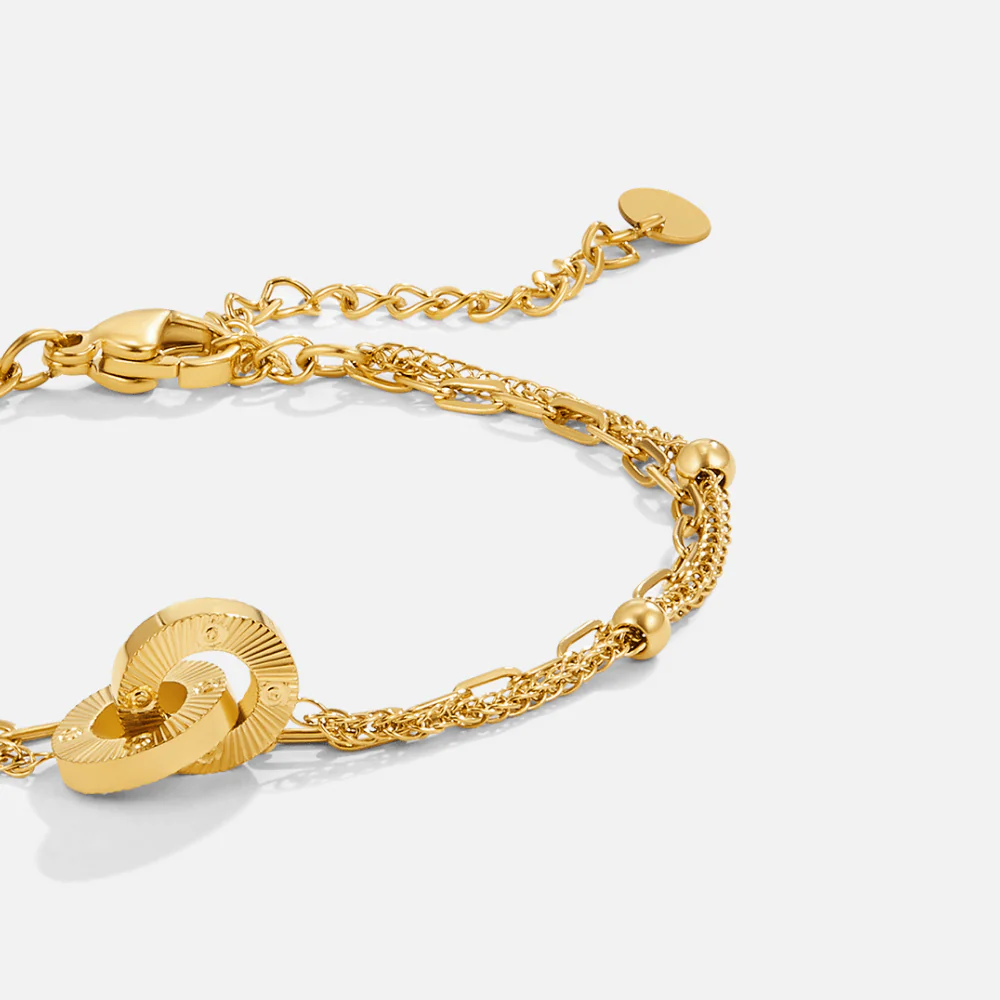 Mehrreihiges Armband mit Eternity-Schleife - Image 3