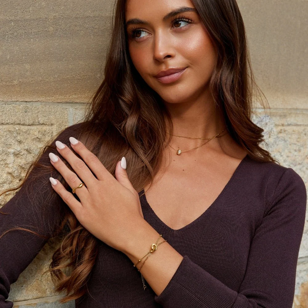 Mehrreihiges Armband mit Eternity-Schleife - Image 4