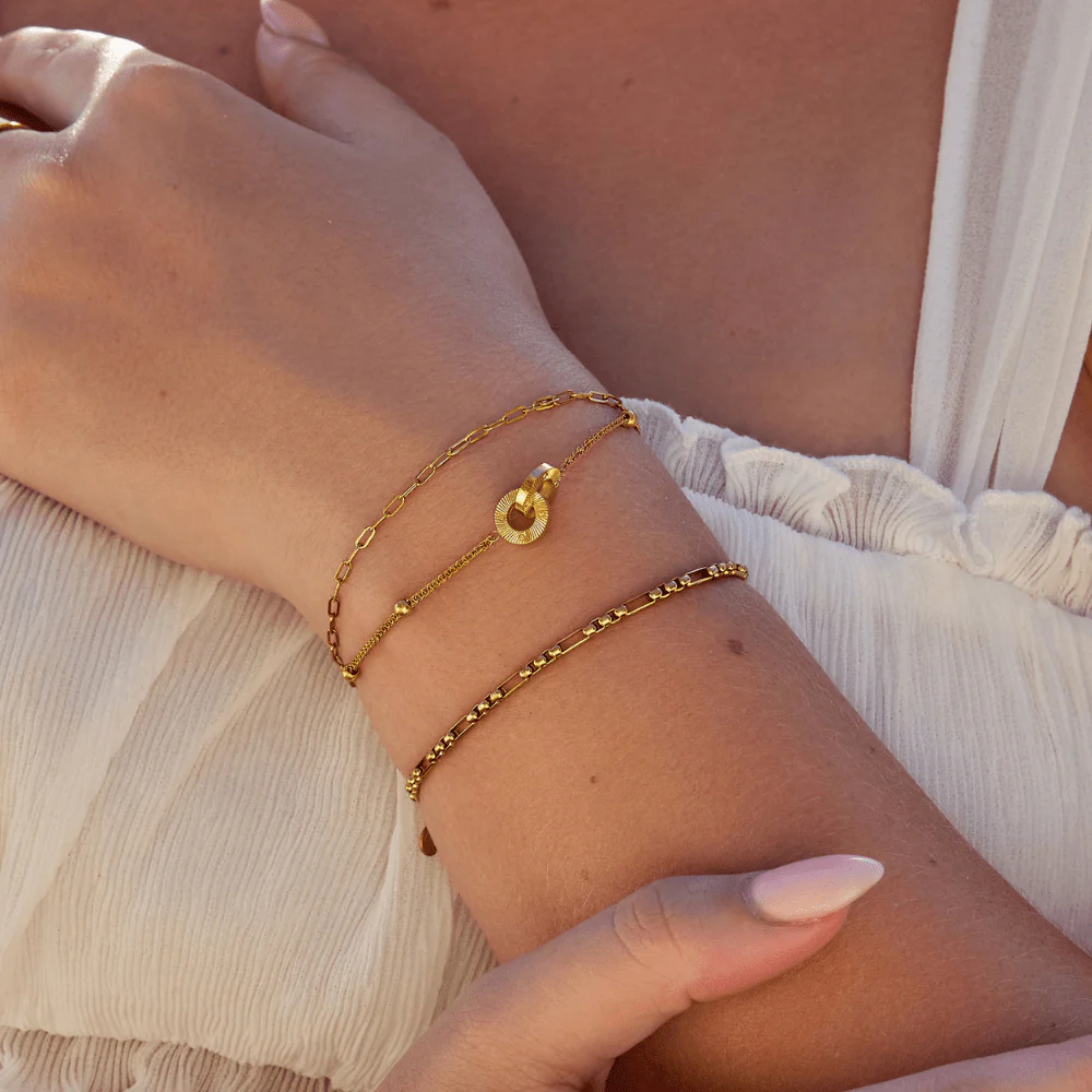 Mehrreihiges Armband mit Eternity-Schleife - Image 5
