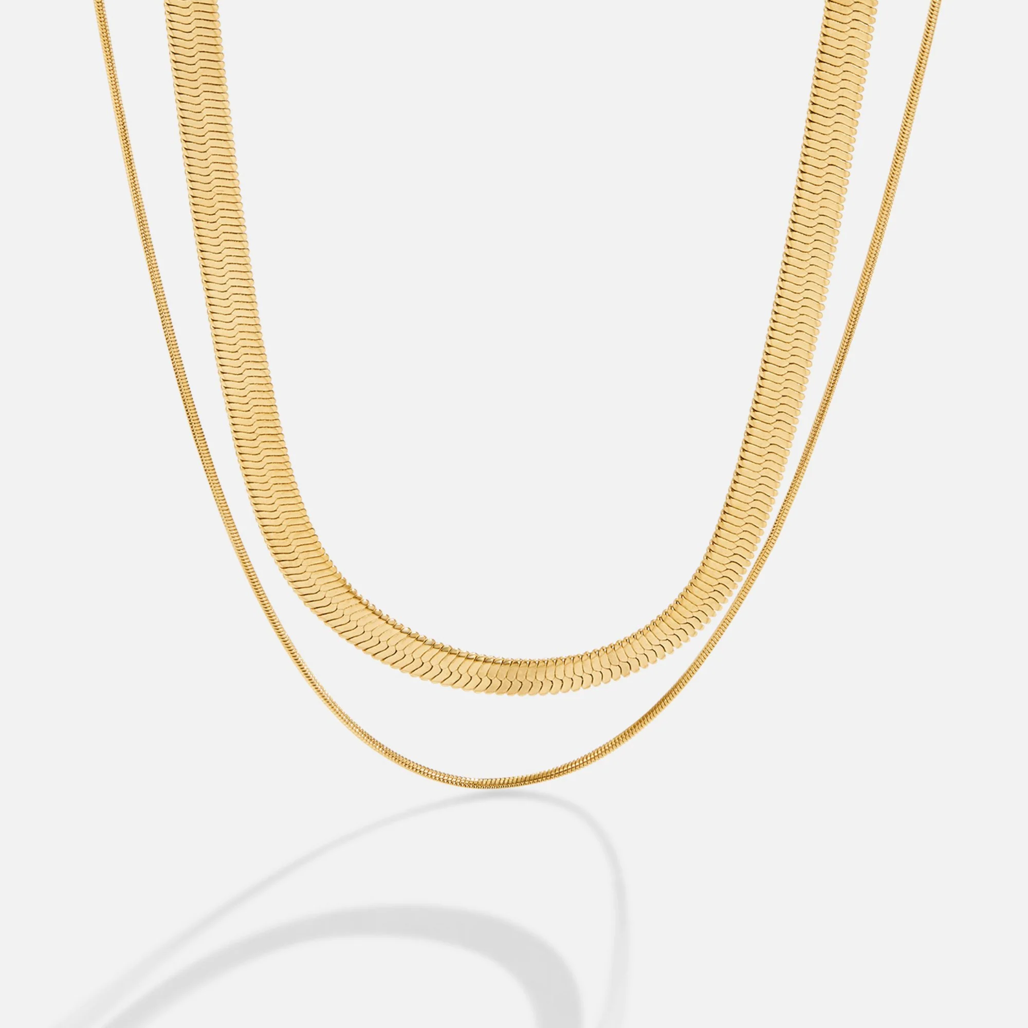 18K Layering-Halskette „Layla“