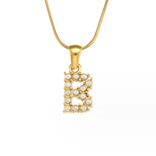 Kette mit Perlen-Buchstaben-Charm - Image 10