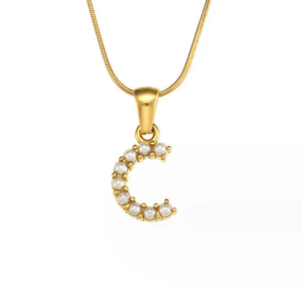 Kette mit Perlen-Buchstaben-Charm - Image 11