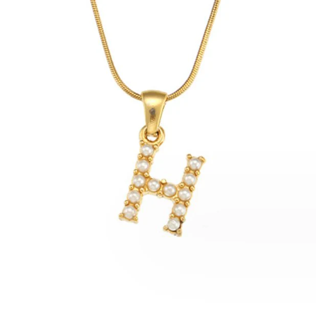 Kette mit Perlen-Buchstaben-Charm - Image 16