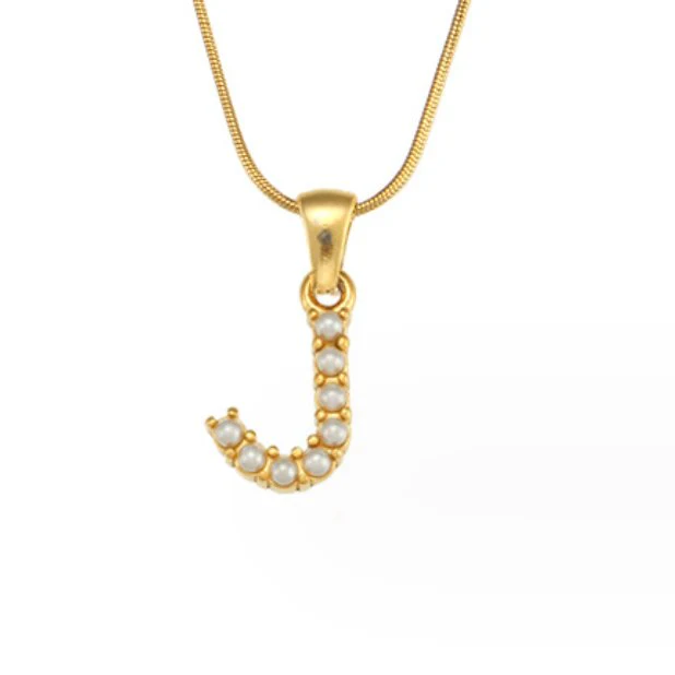 Kette mit Perlen-Buchstaben-Charm - Image 18