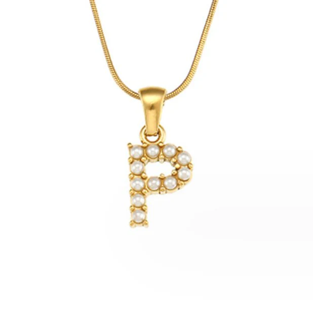 Kette mit Perlen-Buchstaben-Charm - Image 24