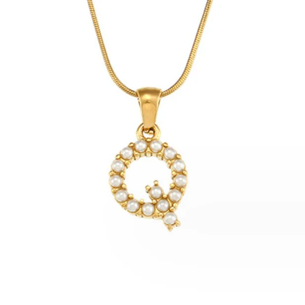 Kette mit Perlen-Buchstaben-Charm - Image 25