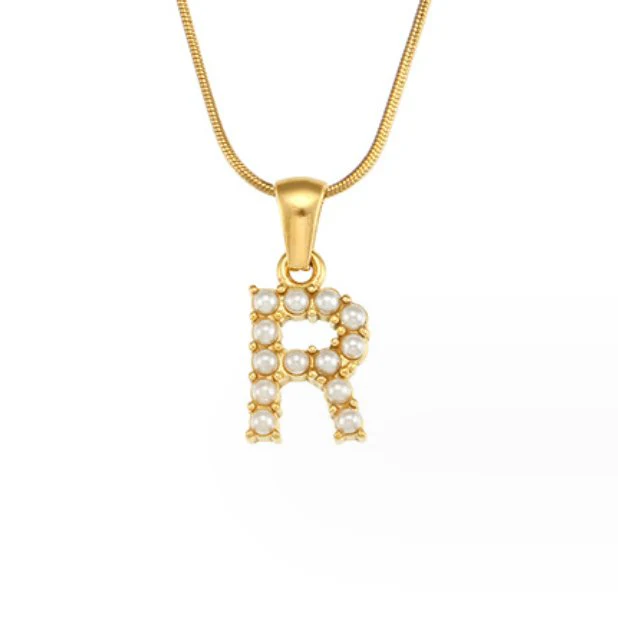 Kette mit Perlen-Buchstaben-Charm - Image 26