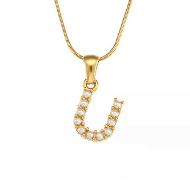 Kette mit Perlen-Buchstaben-Charm - Image 29