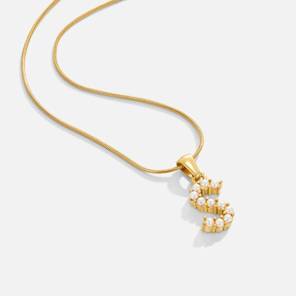 Kette mit Perlen-Buchstaben-Charm - Image 3
