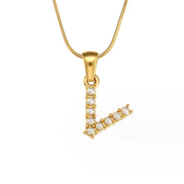 Kette mit Perlen-Buchstaben-Charm - Image 30