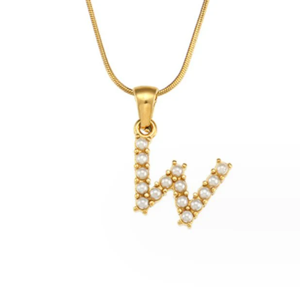 Kette mit Perlen-Buchstaben-Charm - Image 31