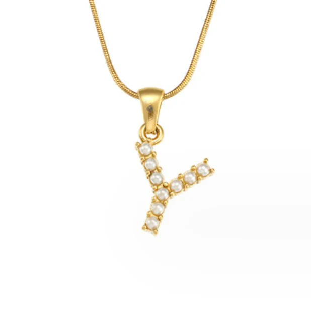 Kette mit Perlen-Buchstaben-Charm - Image 33