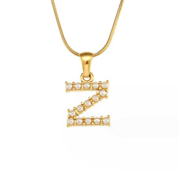 Kette mit Perlen-Buchstaben-Charm - Image 34