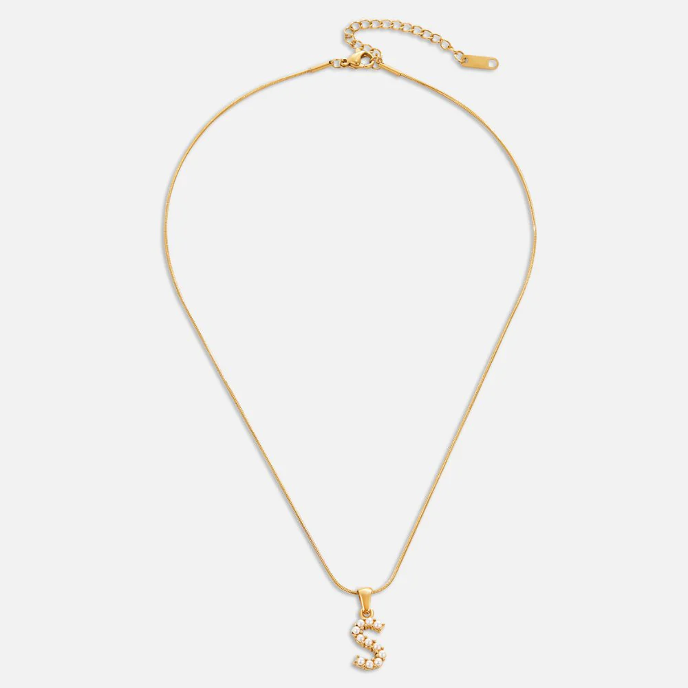 Kette mit Perlen-Buchstaben-Charm - Image 7
