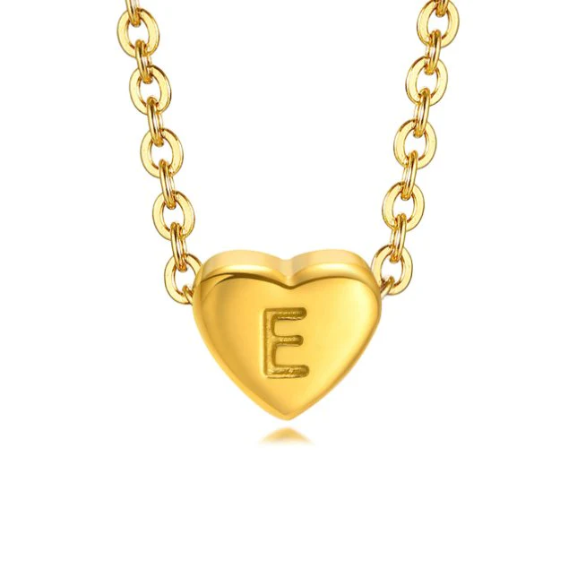 Goldene Herzkette mit Buchstaben - Image 10