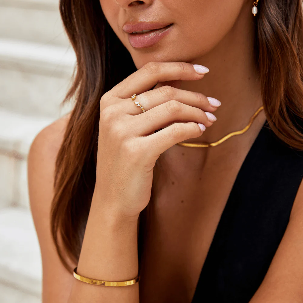 Lily Crystal Gold Rankenring - Image 5