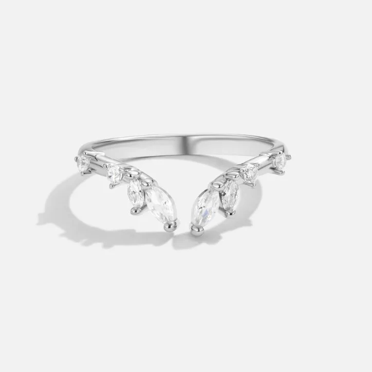 Lily Crystal Silber Rankenring - Image 3