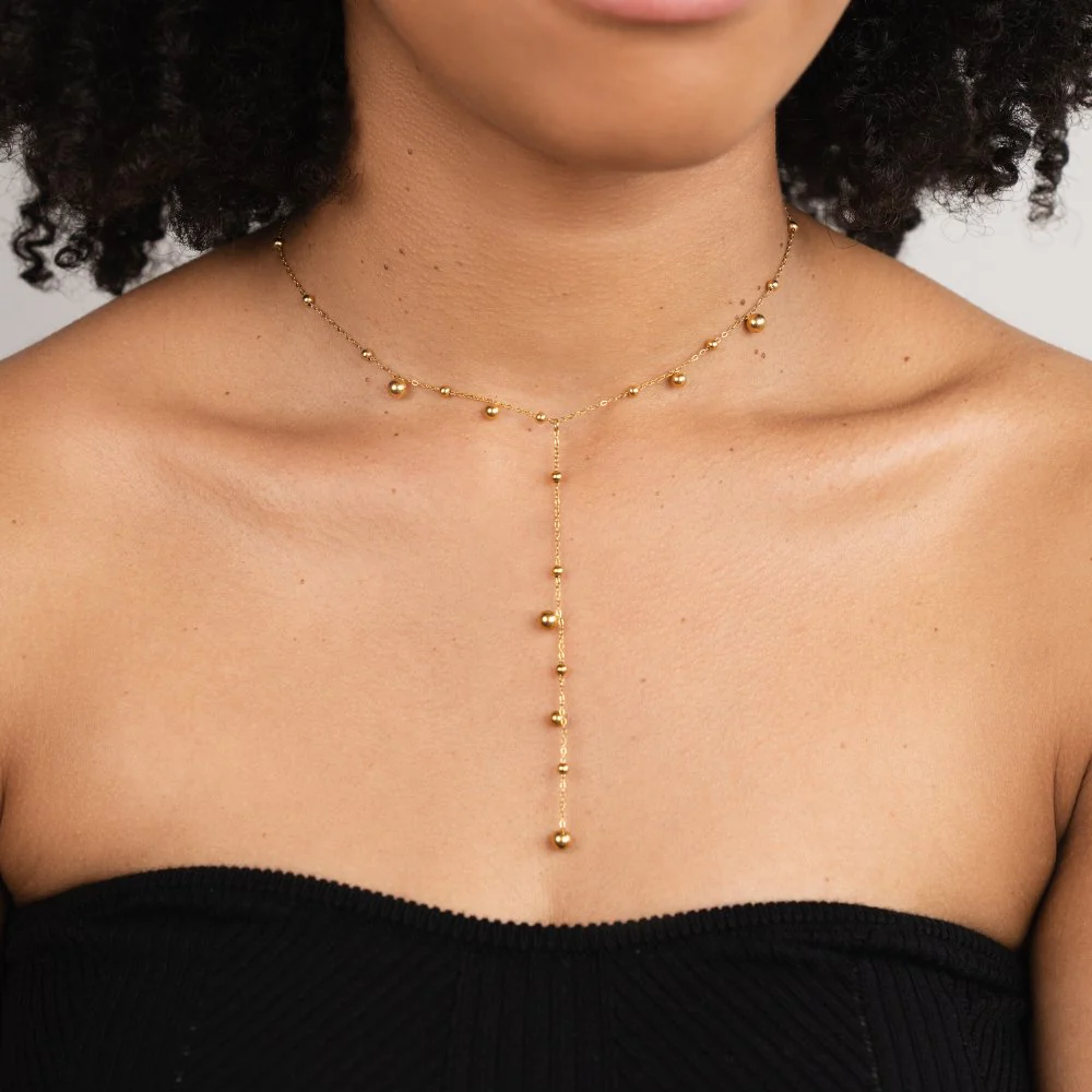 Goldkette mit langem Mittelanhänger „Lovi“ - Image 3