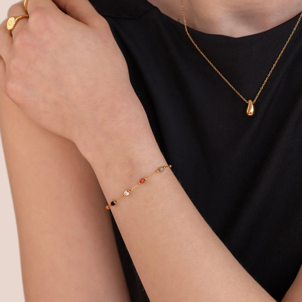 Perlen-Steinarmband „Lulu“ - Image 2