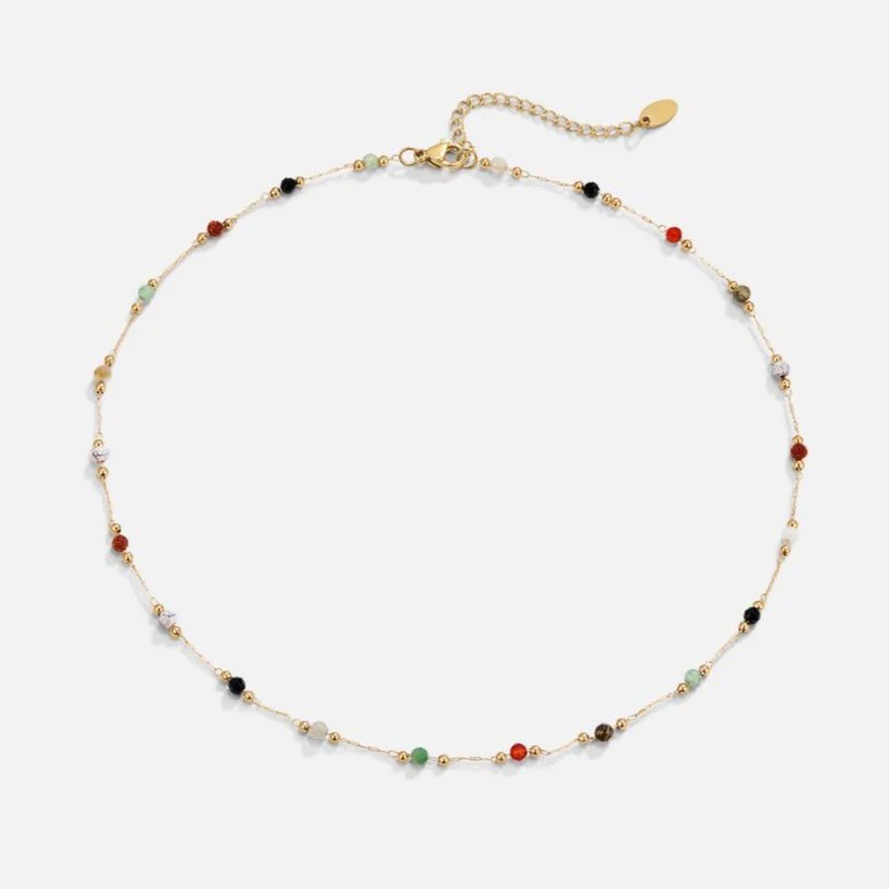 Perlen-Steinhalskette „Lulu“ - Image 5