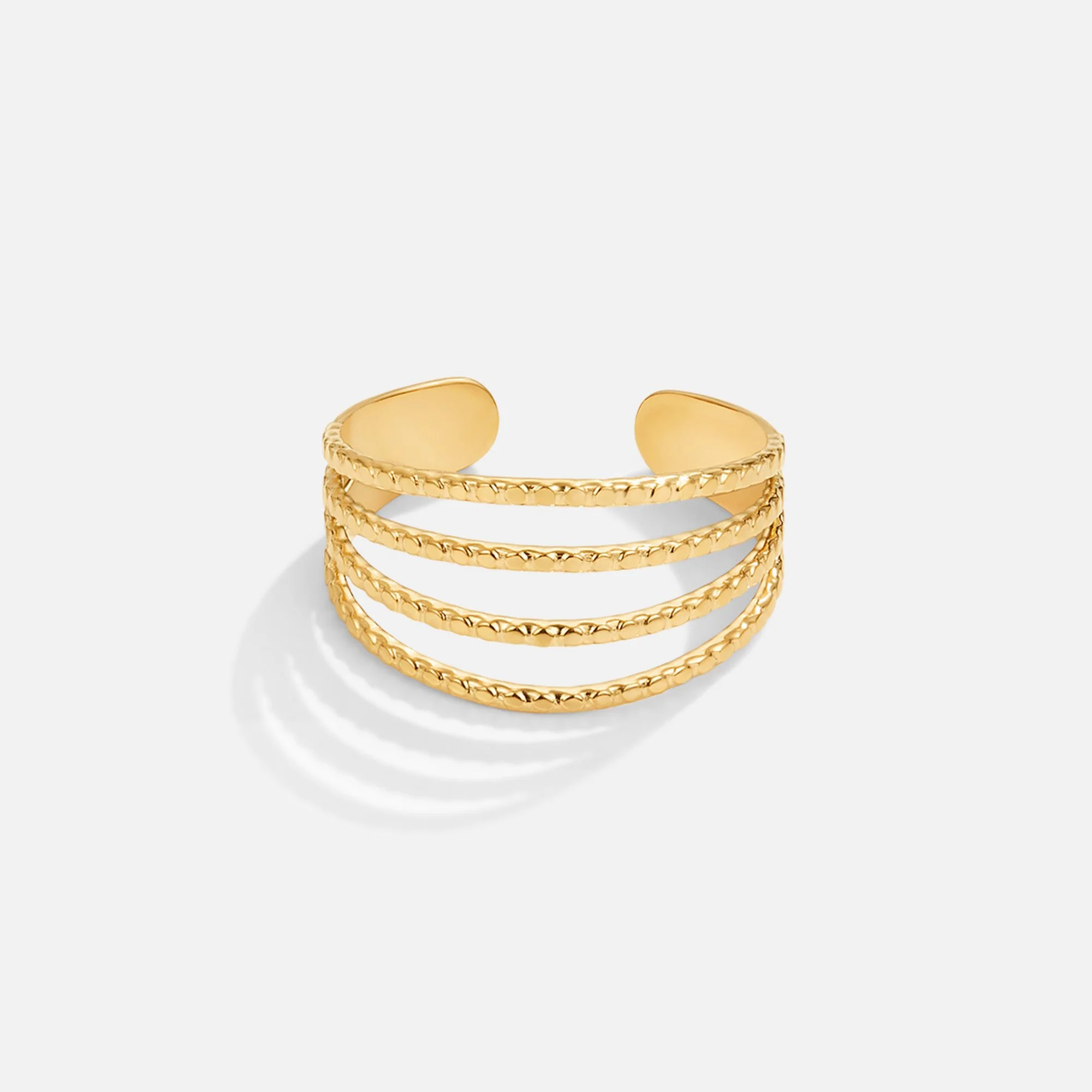 18K Gold-Layering-Ring