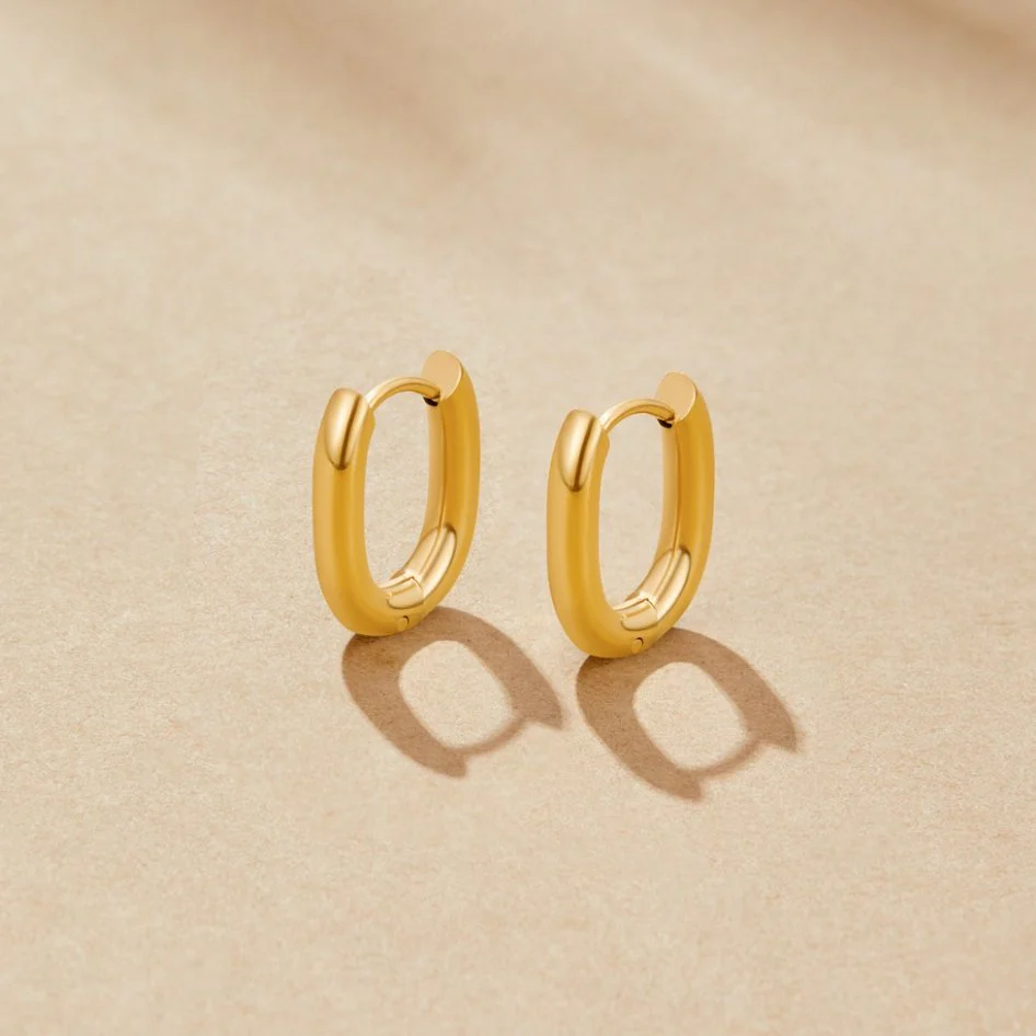 Gold-Creolen „Madison“ - Image 4
