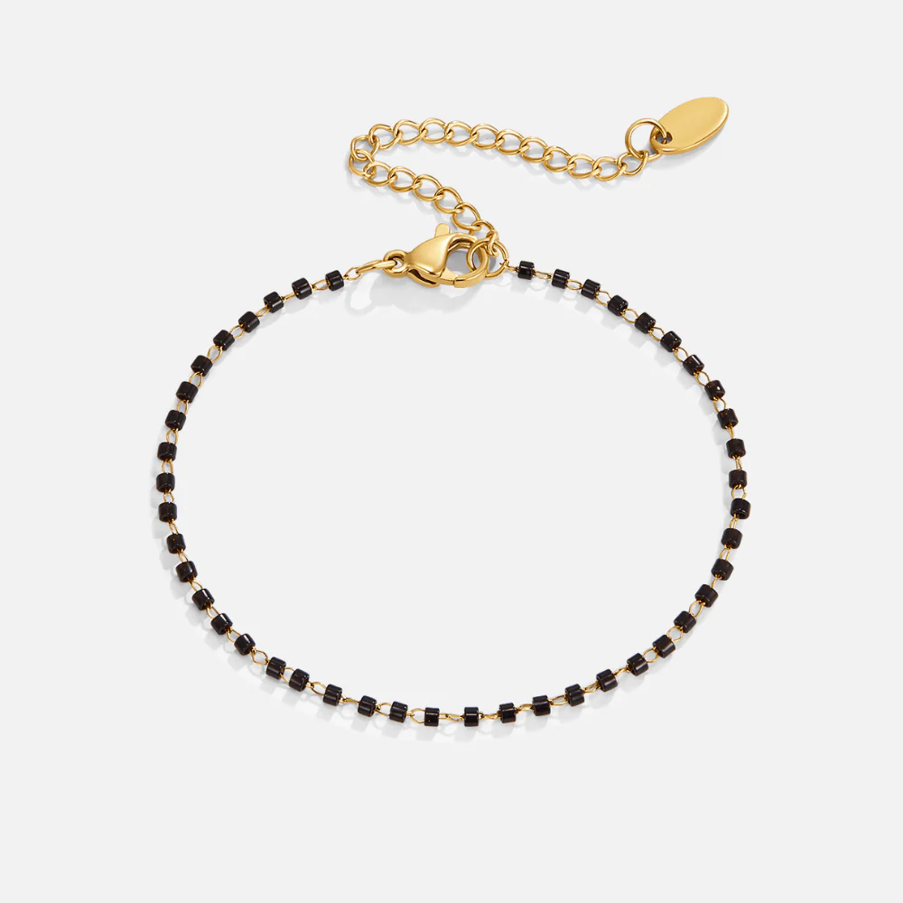 Schwarzes Perlenarmband „Maisie“ - Image 4
