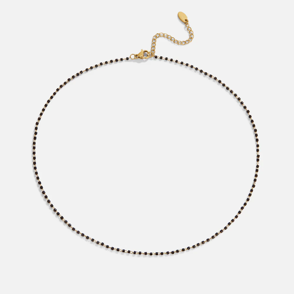 Schwarze Perlenkette „Maisie“ - Image 4