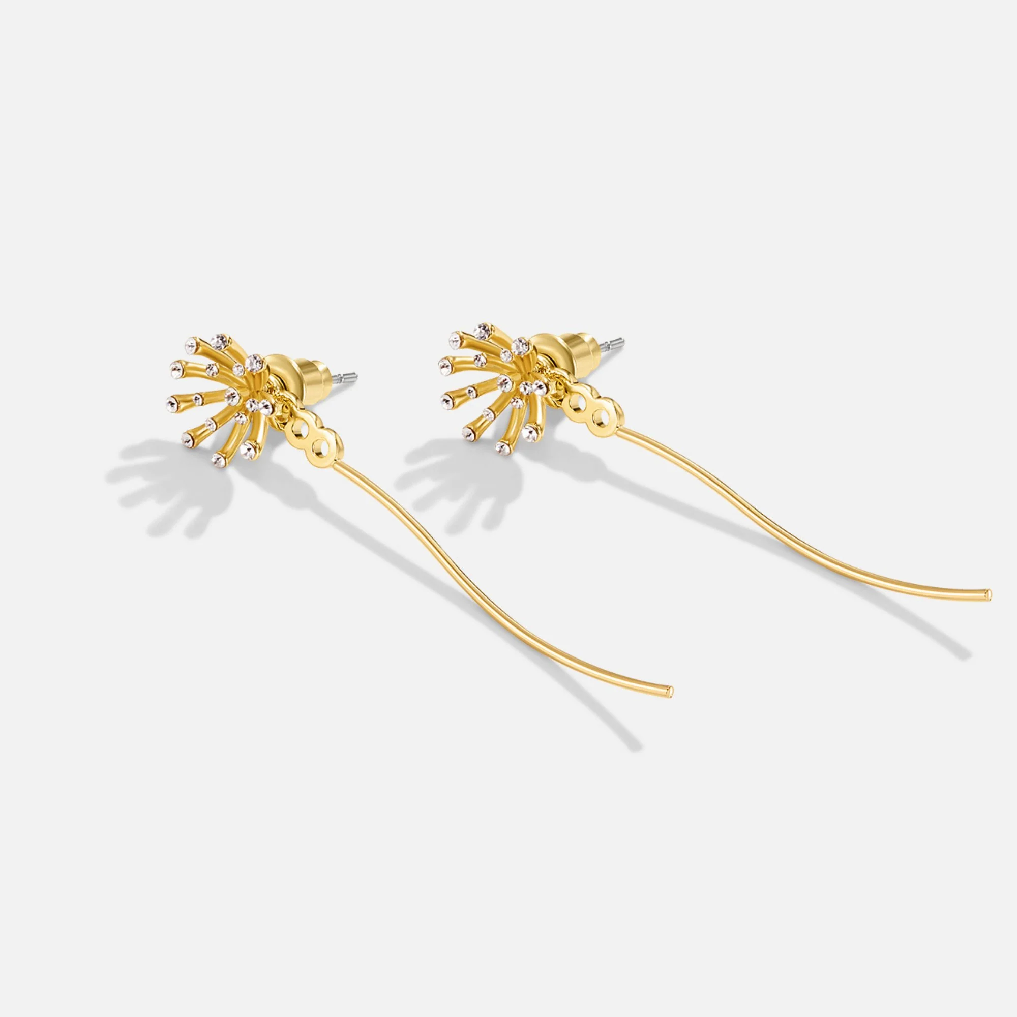 18K Goldohrringe mit Pusteblume „Make a Wish“  - Image 7