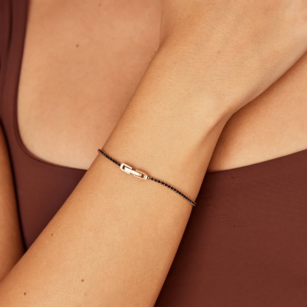 Mitternachtsschwarzes Kristallarmband - Image 2