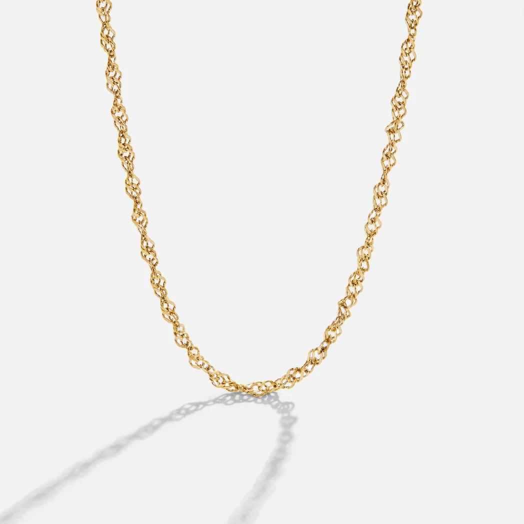 Gedrehte Goldkette „Mila“