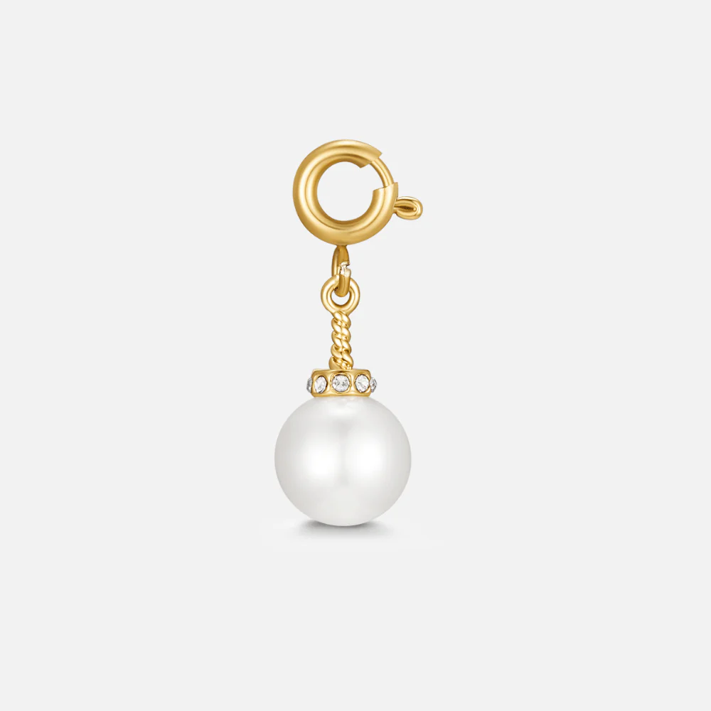 Kristall & Perlen Charm