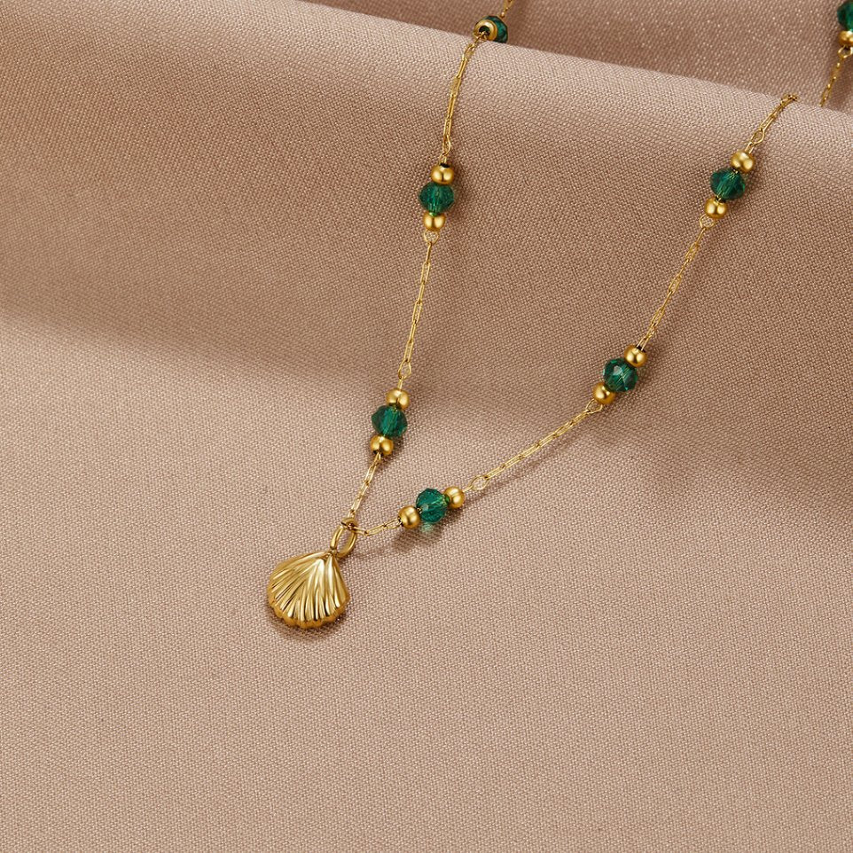 Halsketten-Set mit Muschel & Perlen „Ocean Lover“  - Image 2