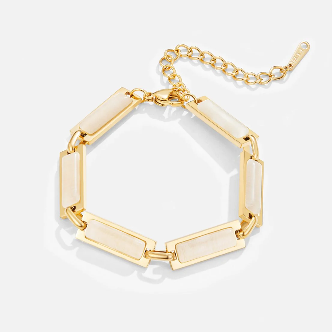 Goldenes Baguette-Armband „Opal“ - Image 3