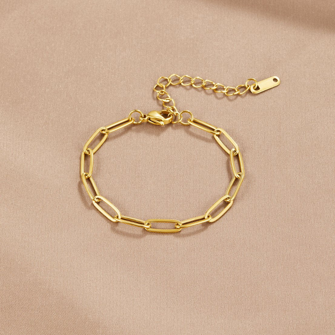 Paperclip-Goldarmband - Image 4
