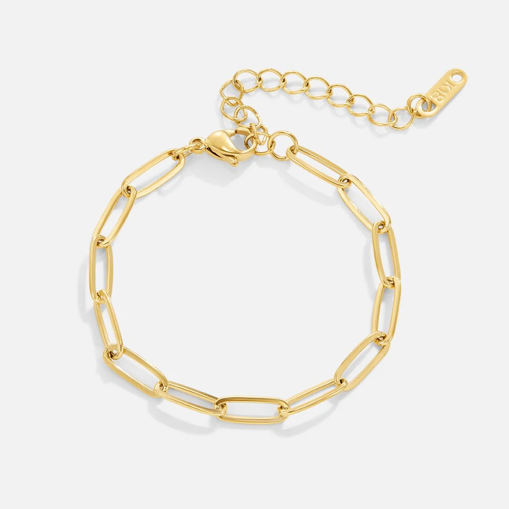 Paperclip-Goldarmband - Image 5
