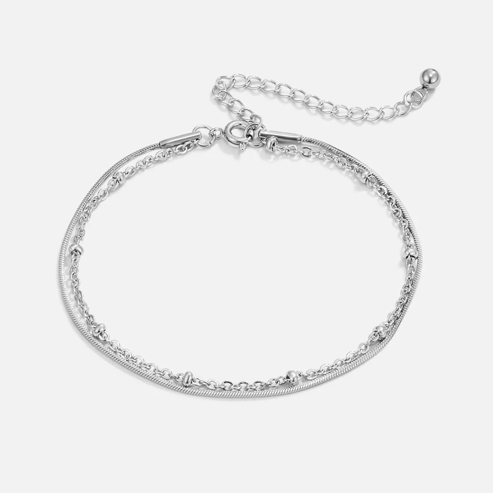 Silbernes Doppelarmband „Pia“ - Image 3