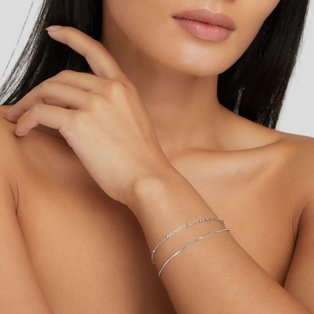 Silbernes Doppelarmband „Pia“ - Image 6