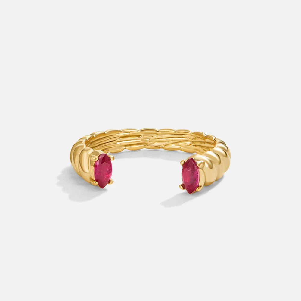 Goldener Stapelring „Sahara“ - Image 3