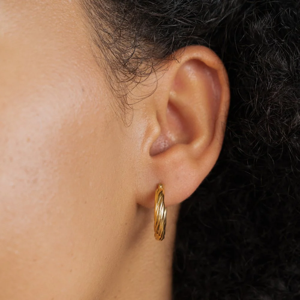 Creolen mit Twist „Raya“ - Image 2