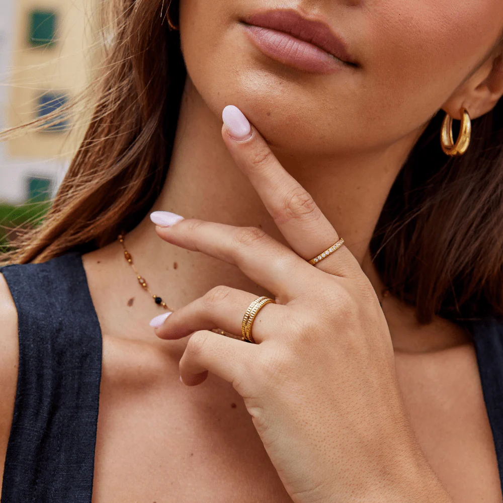 Schlichter Goldring „Rina“ - Image 4