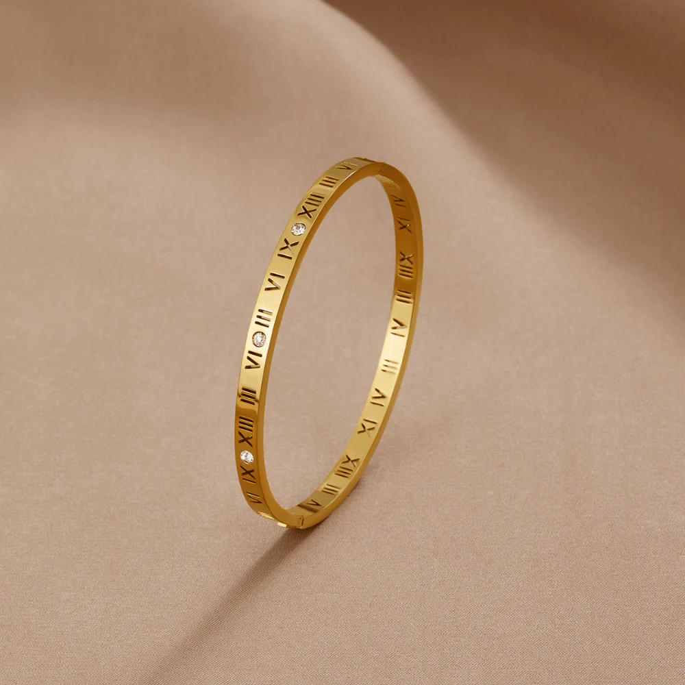 18K Gold-Armreif „Roman“ - Image 4