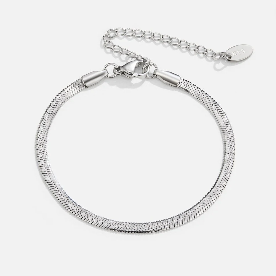 Silbernes Schlangenketten-Armband „Sarya“ - Image 3